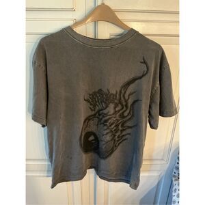Vitriol Vintage Unsettled Gray Eye Ball T Shirt Sz M
